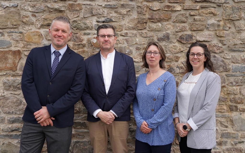 The PACTO project team (from left to right), Wyndham Williams, Project Manager; Damian Golden, Accessible Car Coordinator; Jo Hicks, Transport Connector; Ruby Woods, Transport Connector. 